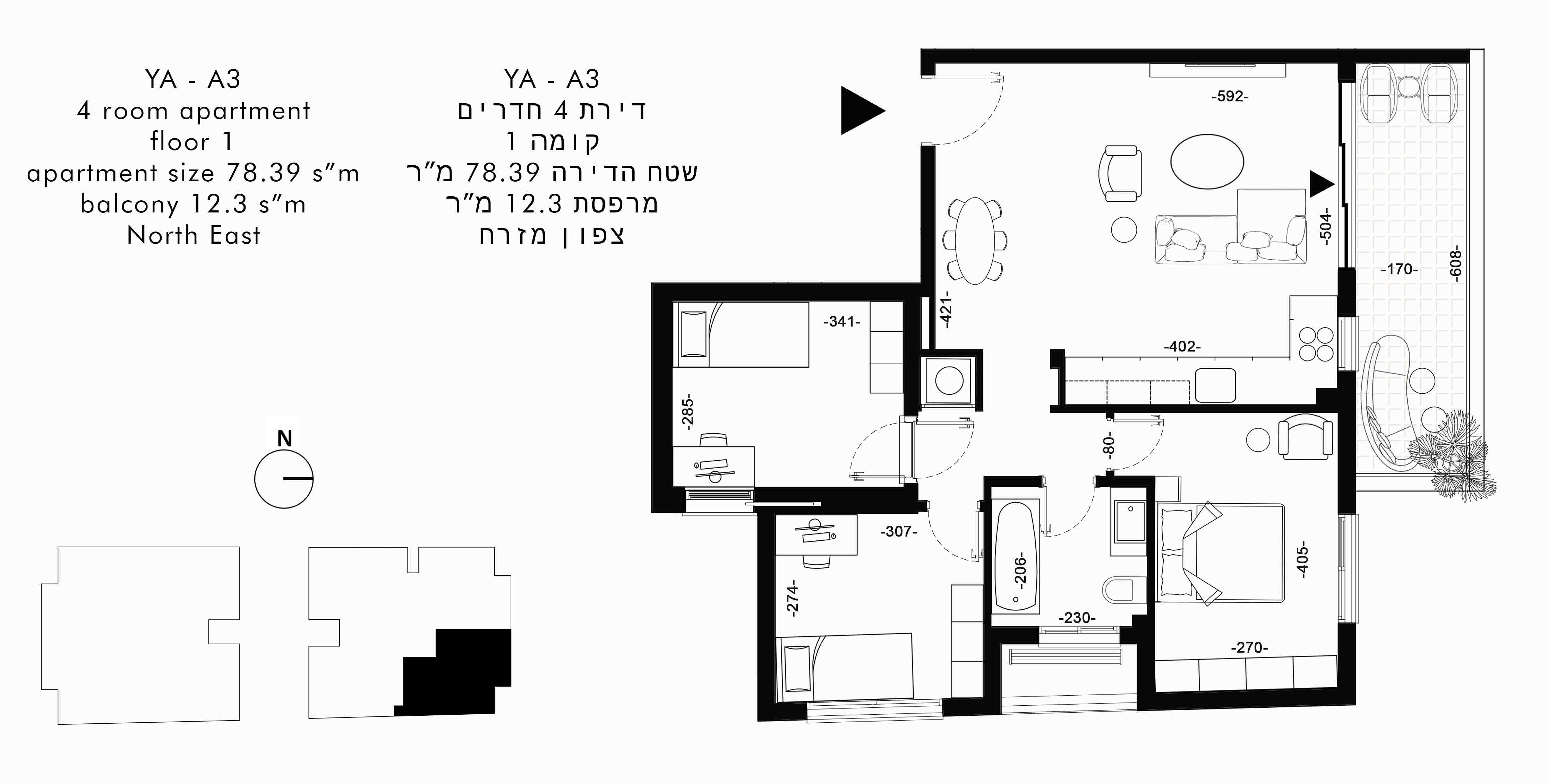 תכנית דירה 2735